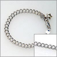 Charm Bracelet Small Link 7 inch