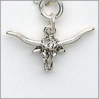 Longhorn Steer Charm