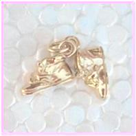 Baby Shoes Charm 14k Y Gold