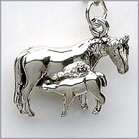 Horse Charm with colt