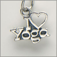 Yoga Charm - I heart Yoga