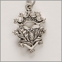 Thistle Charm with Crown