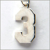 Number 3 Charm - Jersey Style