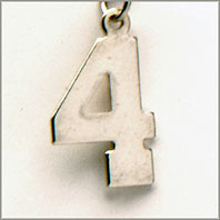 Number 4 Charm - Jersey Style
