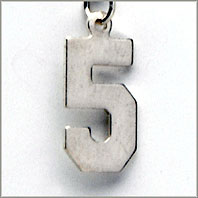 Number 5 Charm - Jersey Style