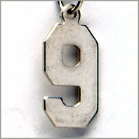Number 9 Charm - Jersey Style
