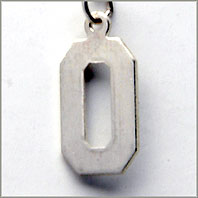 Number 0 Charm - Jersey Style