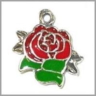 Flower Charm - Red Rose