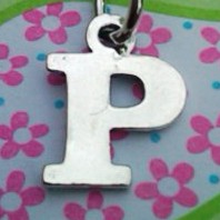 Greek Letter Rho Charm - Petite