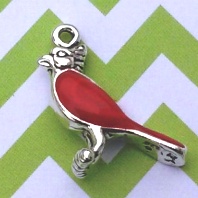 Red Cardinal Charm