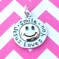 Smile Jesus Loves You Charm