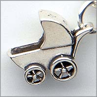 Baby Carriage Charm
