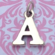 Letter A Charm - As seen in InStyle Magazine