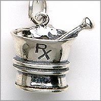 RX Mortar Charm Pharmacy