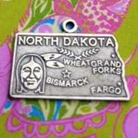 State of North Dakota Charm