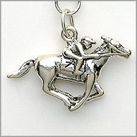 Horse Charm - w/Jockey
